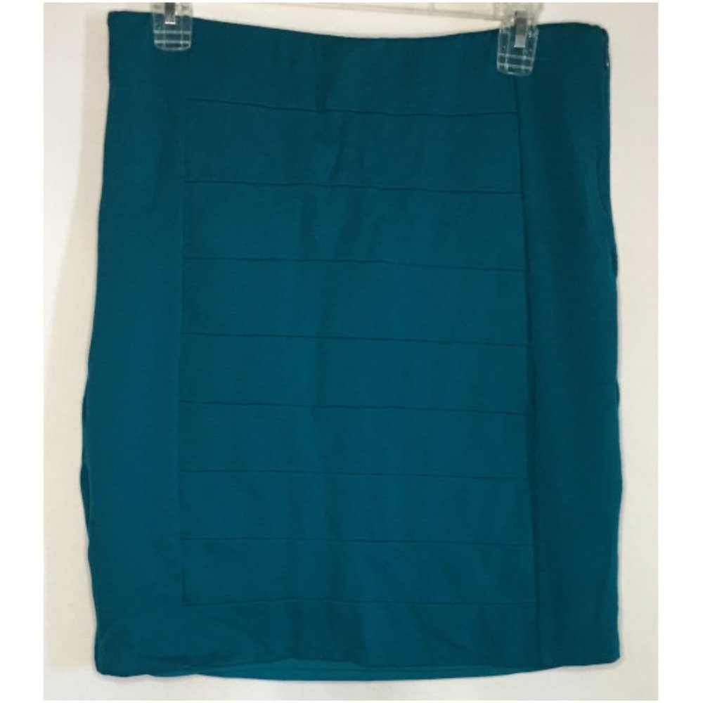 White House/Black Market Teal Skirt